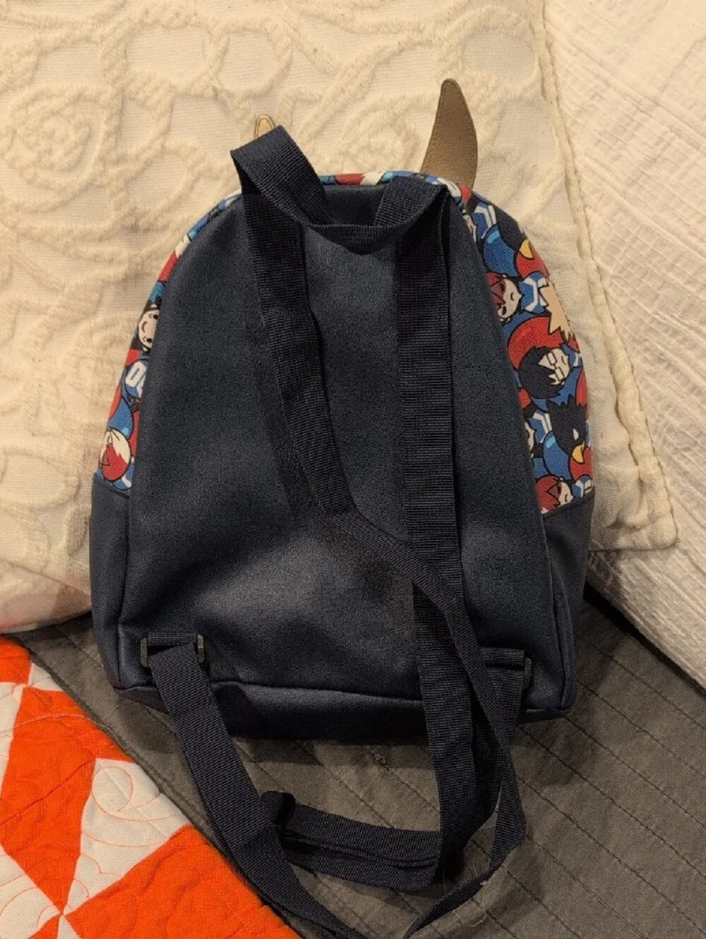 My Hero Academia Kids Mini Backpack in Navy, Red & Gold Accents